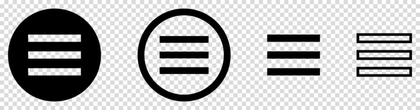 Hamburger menu icons