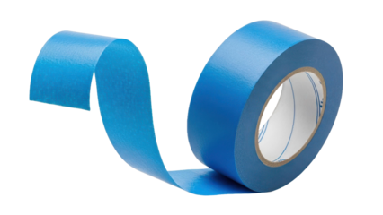 Blue Masking Tape Unrolled