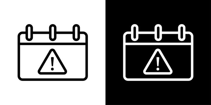 Clock or calendar deadline icon representing due dates, time limits, urgency, and task completion schedules.