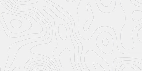 Detailed Seamless Contour Line Topographic Map Design with Stylized Terrain Height Lines