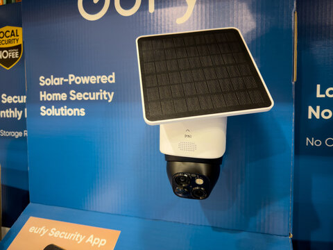 Eufy Solar Powered Outdoor Security Camera Retail Display