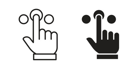Choice icon Collection for mobile and web apps. Editable stroke line and glyph icons.