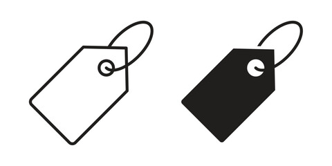 Fototapeta premium Label icon Collection for mobile and web apps. Editable stroke line and glyph icons.