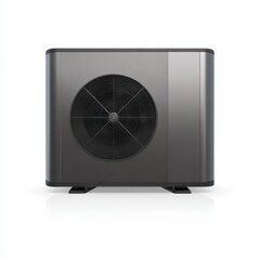 Fototapeta premium Contemporary Heat Pump: A modern heat pump unit, showcasing its sleek design and advanced functionality, symbolizing innovation in temperature regulation and energy efficiency.