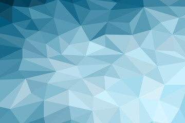 Abstract blue background. Low-poly triangular pattern in a modern style.