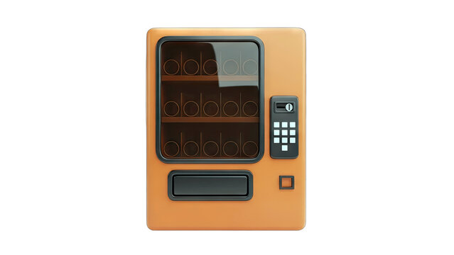 Vending Machine Isolated on White Background