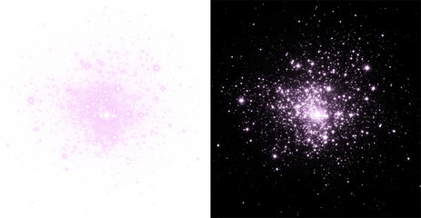 Obraz premium Vibrant shimmering and flashing effects in PNG format.