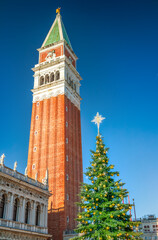 Christmas tree at San Marco square in Venice