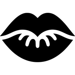 Kiss Mark Icon Vector