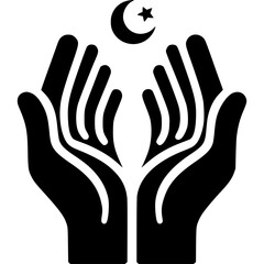 Praying Hands Icon Vector
