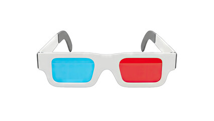 3D Glasses Isolated on White Background