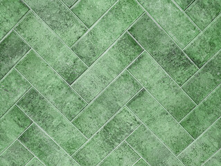 Fototapeta premium Textured Green Tile with Classic Pattern for Interior Design