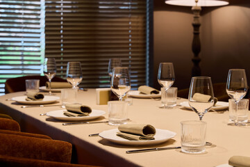 celebratory table with cozy ambiance, intimate anniversary dining with refined decor elements