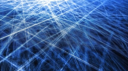 Blue ice abstract lines background