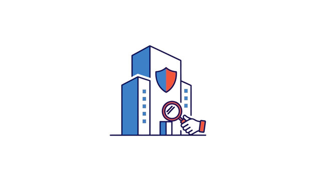 Building Security Audit and Inspection with Magnifying Glass.