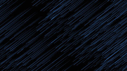 Obraz premium glowing blue lines on a black background, which resembles a dynamic light effect or digital data stream.