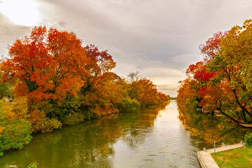 Backwater of the Koros river at Szarvas