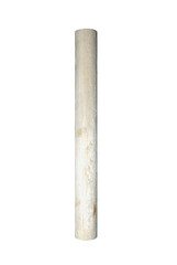 Raw stick with tree bali, vertical - species of soft wood it long ago was produced the mattresses of bed, floats or corks to champagne. On isolated transparent background.