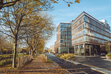 Dublin, Ireland- December 7 2025 "Late autumn in in capital of Ireland, Dublin"