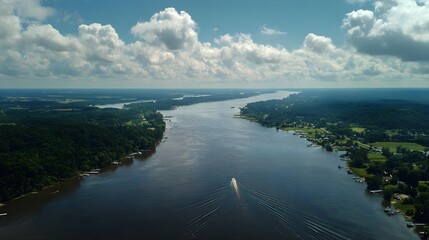 aerial view of the city