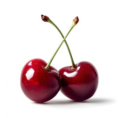 cherries isolated on white background