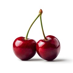 cherries isolated on white background