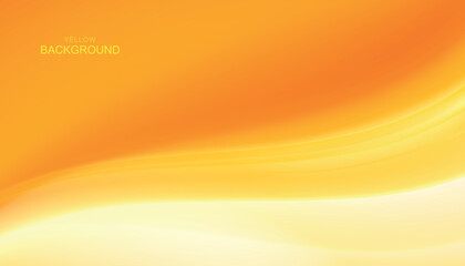 Yellow abstract background. Colorful smooth light lines background.