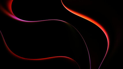 Vibrant abstract background featuring smooth flowing shapes and colorful gradient motion, soft glow texture and modern digital art style for web design, posters and branding