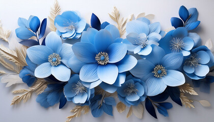 Light Blue Flower Arrangement