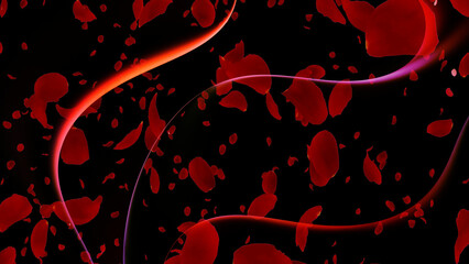 Modern colorful abstract background with dynamic wave shapes and smooth gradient flow, soft blur lighting and artistic motion design for digital branding, UI, posters and media