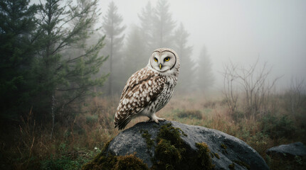 Fototapeta premium Snowy Owl Close-Up Portrait