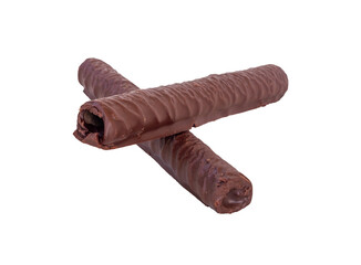 roll of chocolate isolated