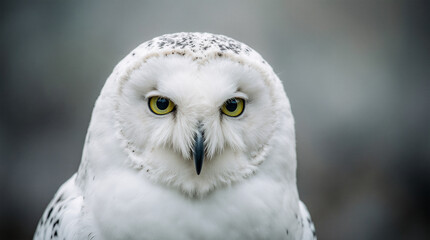 Fototapeta premium Snowy Owl Close-Up Portrait