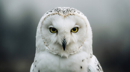 Obraz premium Snowy Owl Close-Up Portrait