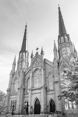 Roman Catholic St. Dunstan's Cathedral Basilica in Charlottetown, the capital of Prince Edward Island, Canada
