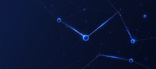 AI Technology Neural Network Futuristic Digital Abstract Background