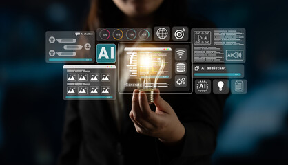 AI assistant with chatbot windows, code editor, and performance analytics for intelligent automation and development Parse