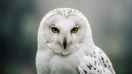 Obraz premium Snowy Owl Close-Up Portrait