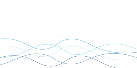 Sea waves layered vector background illustration and sea beach vector illustration.