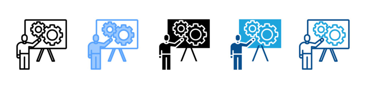 Showing Project icon set multiple style collection