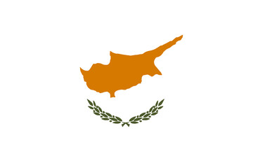 heart flag of Cyprus vector- Cyprus flag in heart shape Symbol of Love and Patriotism