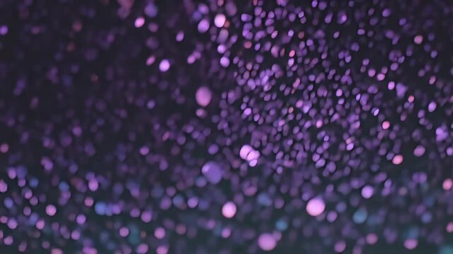Purple glitter bokeh background with shimmering light particles, elegant violet sequin texture, abstract festive glow for luxury event celebrations