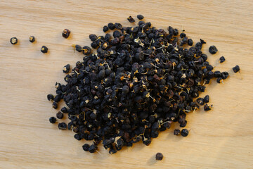 Black wolfberry or black goji berries