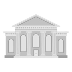 Fototapeta premium Classical building with columns and pediment.