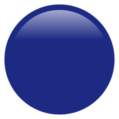 光沢のある硬質な青い丸フレーム