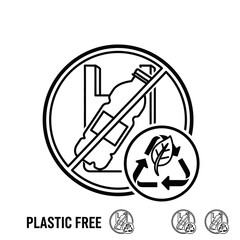 Promote a plastic-free lifestyle with this clean, modern design conveying eco-friendliness and sustainability for a greener future and a cleaner environment