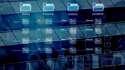 Task workflow system showing document progress through stages. Task tracking improves productivity, ensures visibility, task tracking supports planning, and task tracking manages status. Marrow