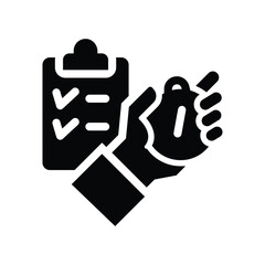 time planning glyph icon illustration vector graphic.eps