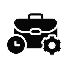 project management glyph icon illustration vector graphic.eps