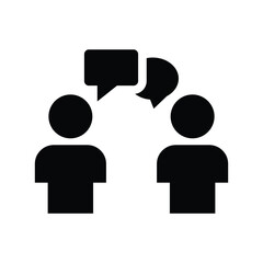  conversation glyph icon illustration vector graphic.eps
